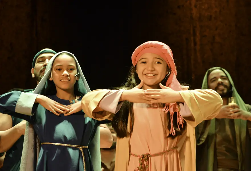 Elenco infantil en Betania El Musical