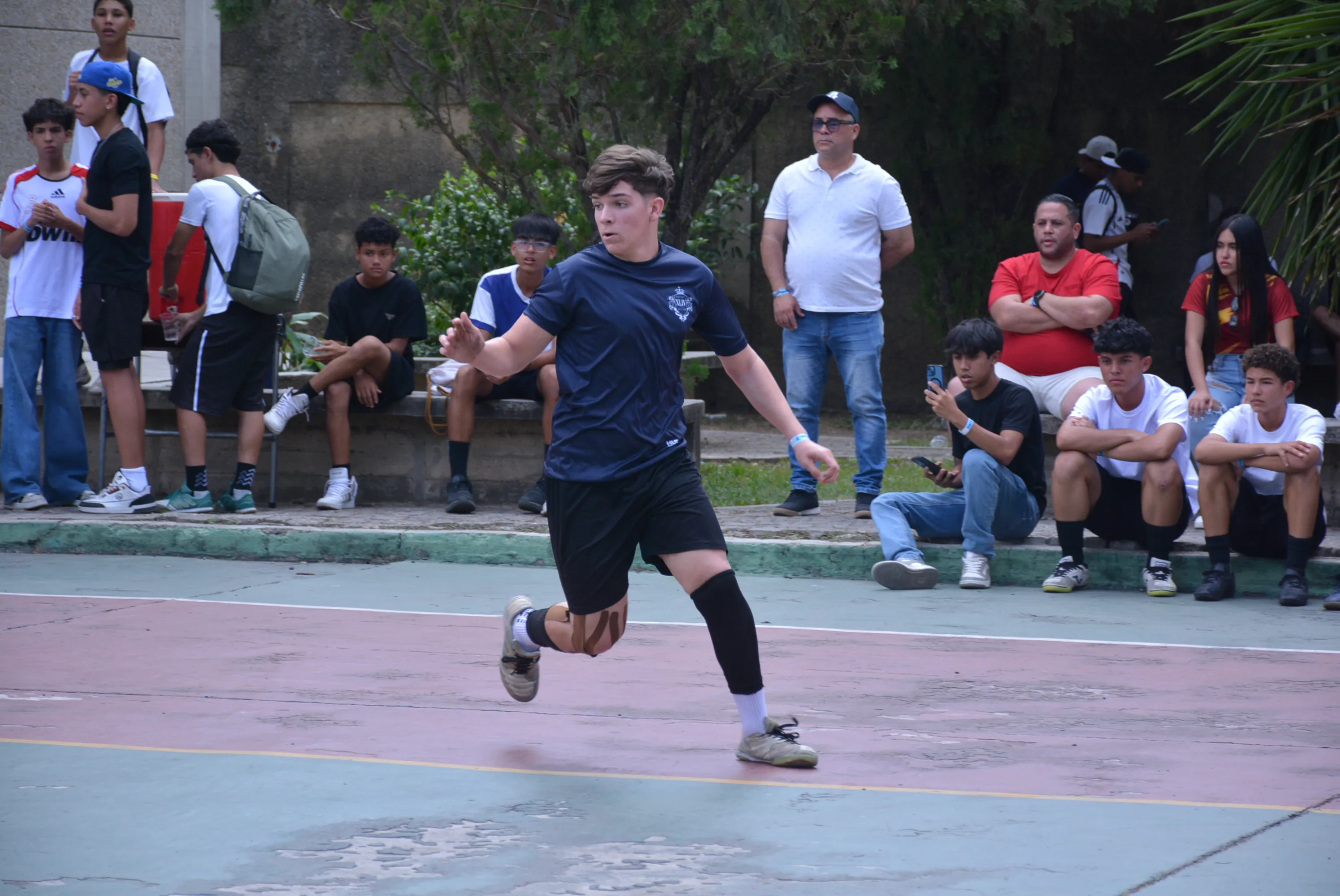 Momento destacado del evento de fútbol